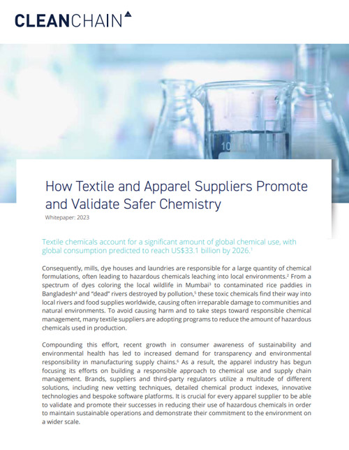 纺织品和服装供应商如何促进和验证更安全的化学品？ image